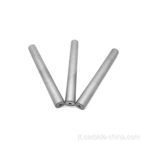 Aste in carburo di tungsteno con un foro dritto